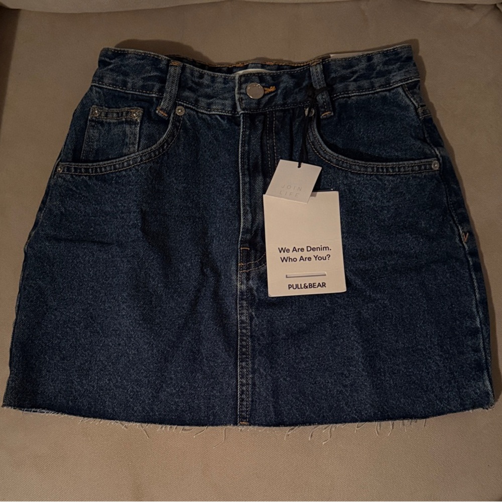 Pull&Bear Dark Blue Mini Skirt